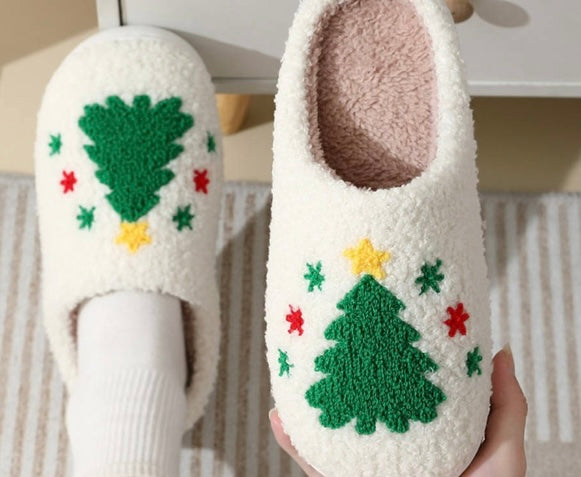 Christmas Tree Slippers