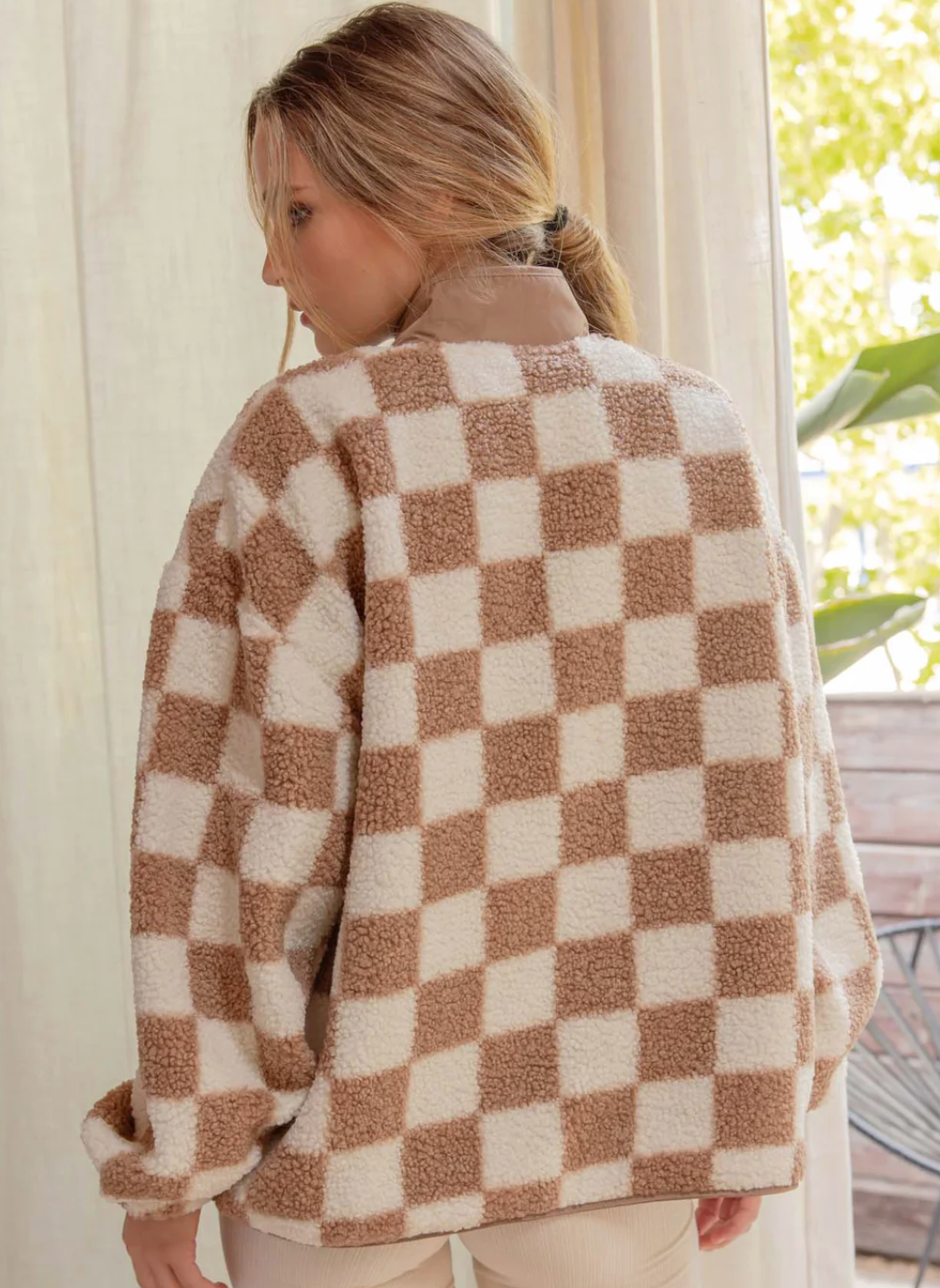 Checkered Fleece Jacket