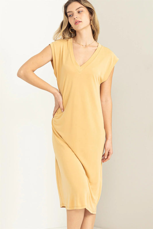 T-shirt Dress (Yellow)