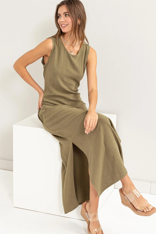 Sunset Chaser Dress (Olive)