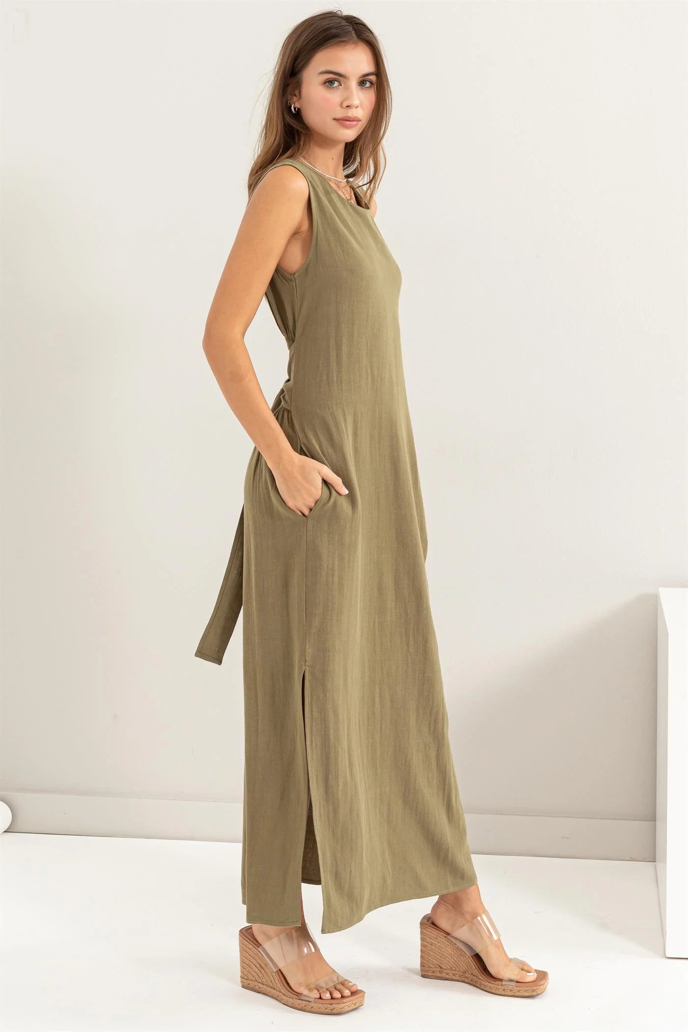 Sunset Chaser Dress (Olive)