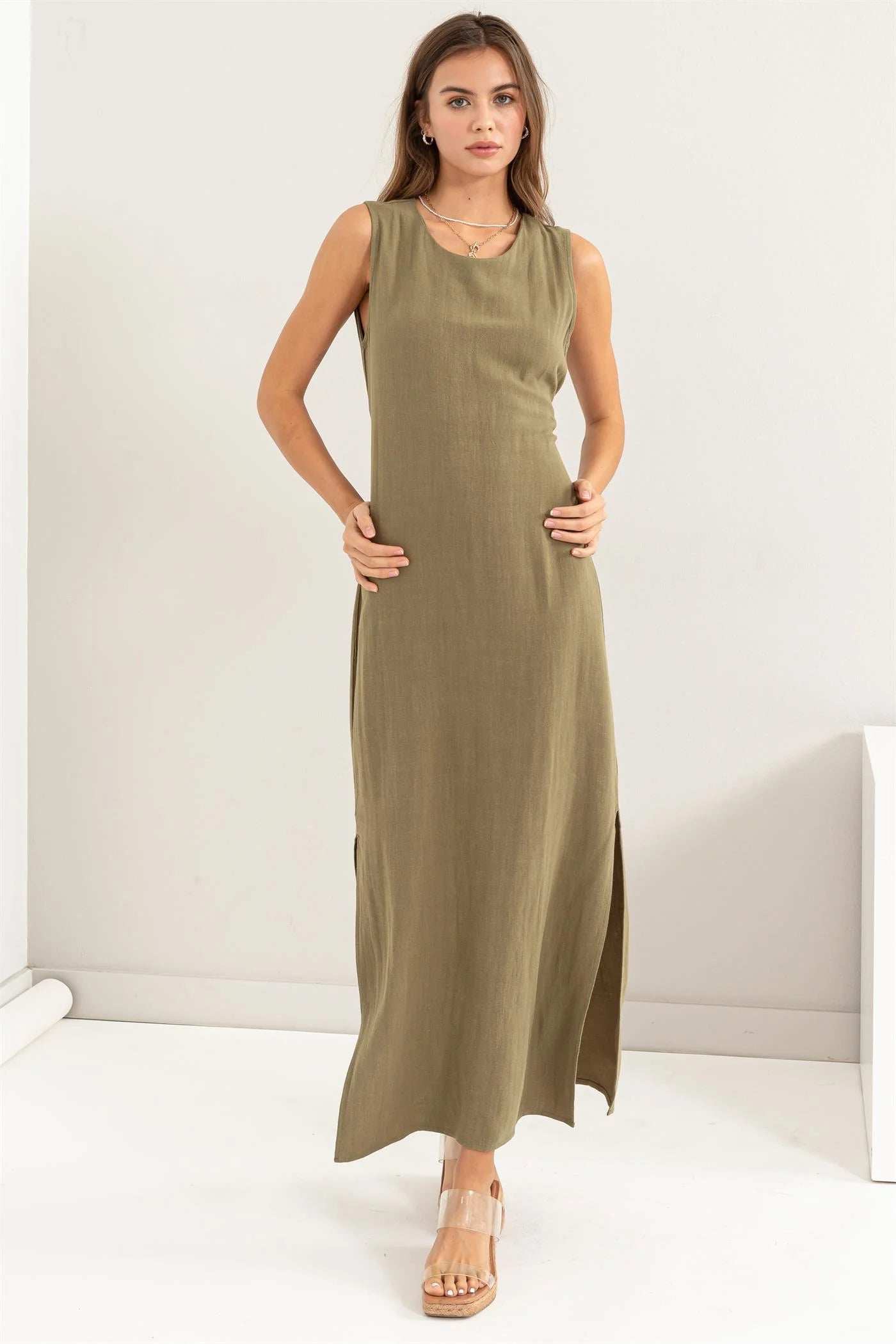 Sunset Chaser Dress (Olive)