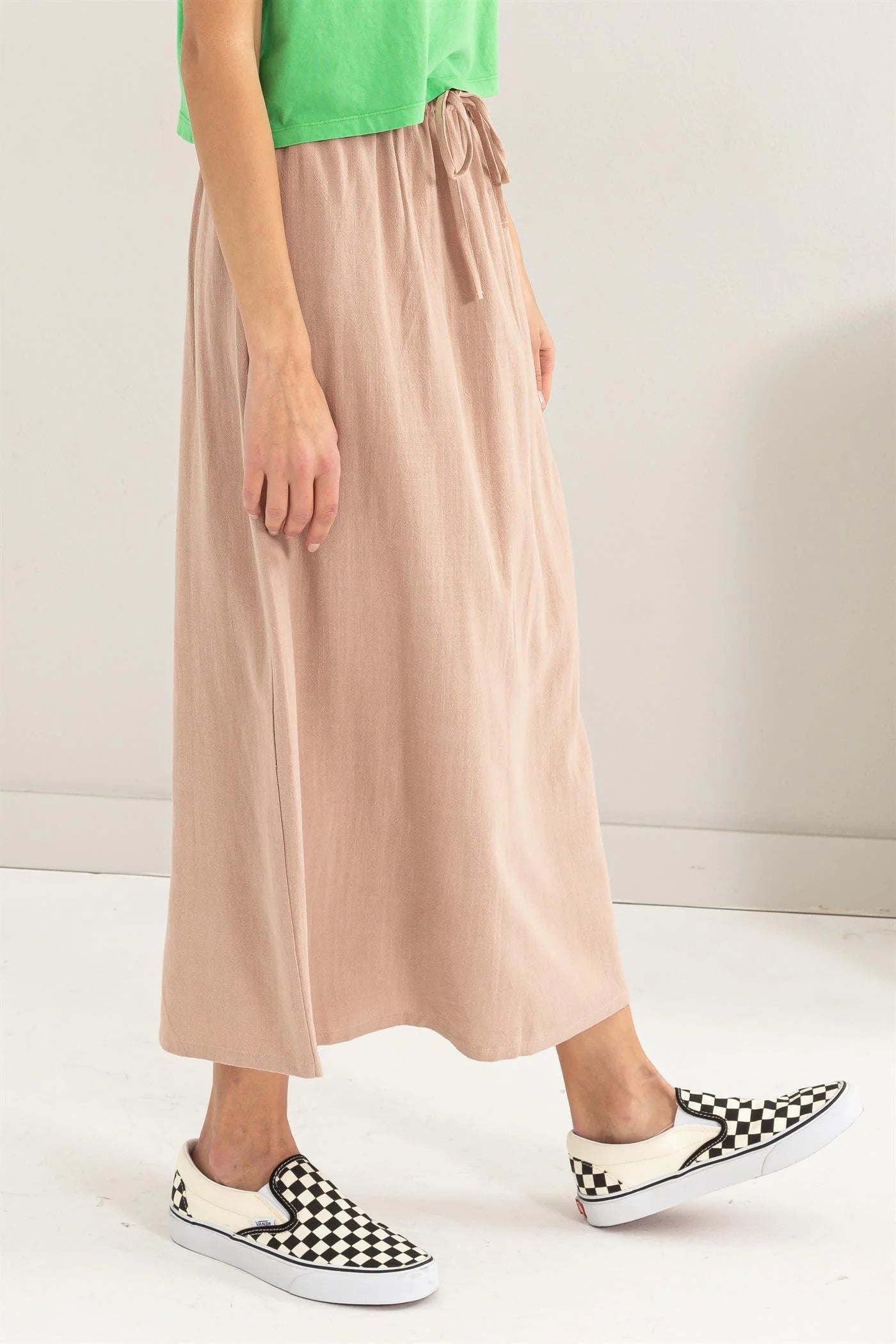 Linen Skirt (Tan)