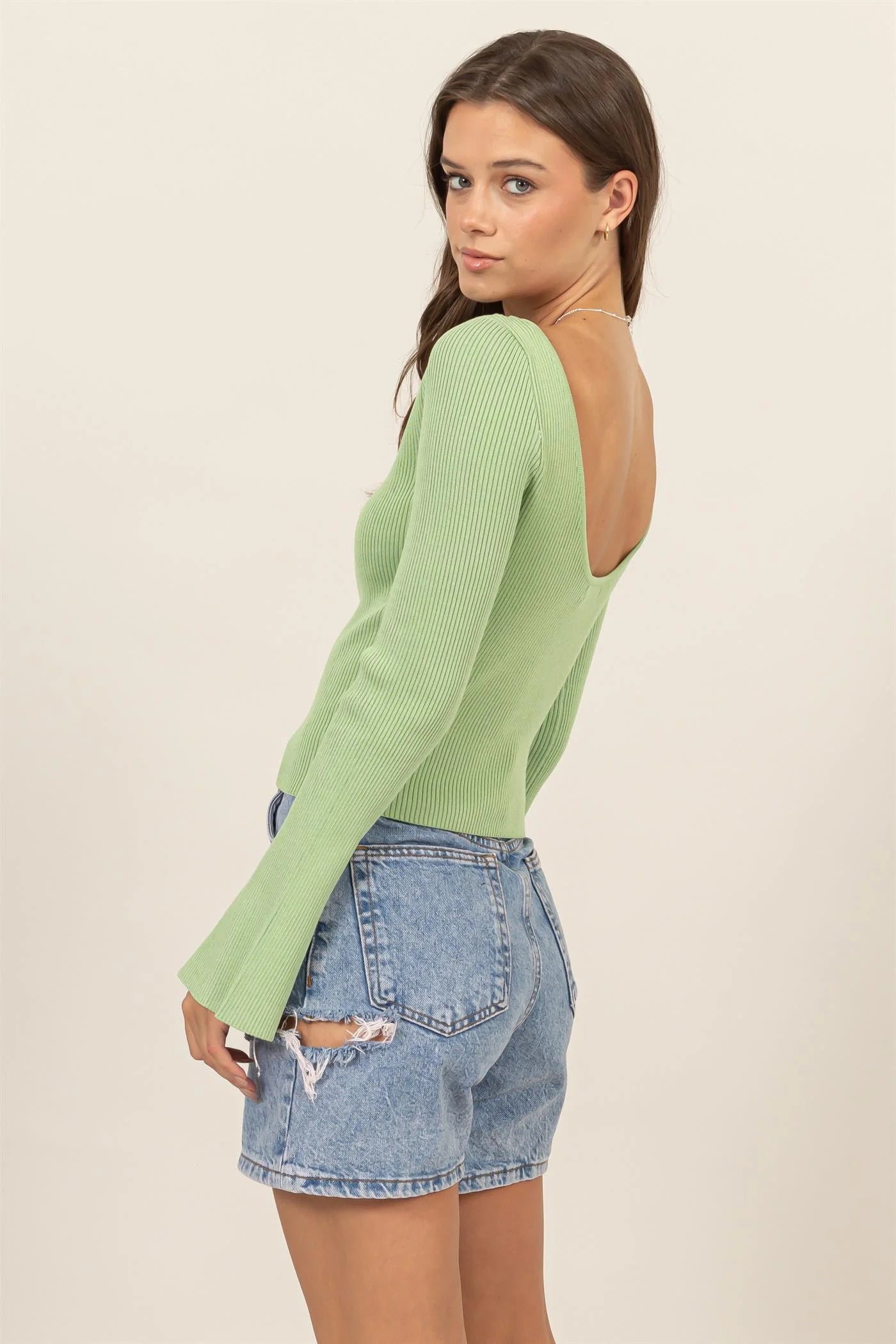 Matcha Long Sleeve Top