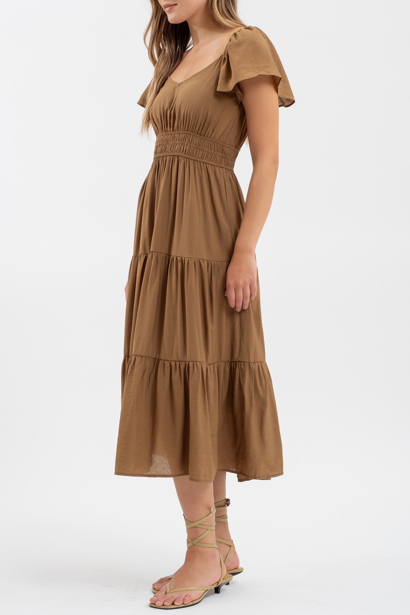 Until we meet Again Dress (brown)